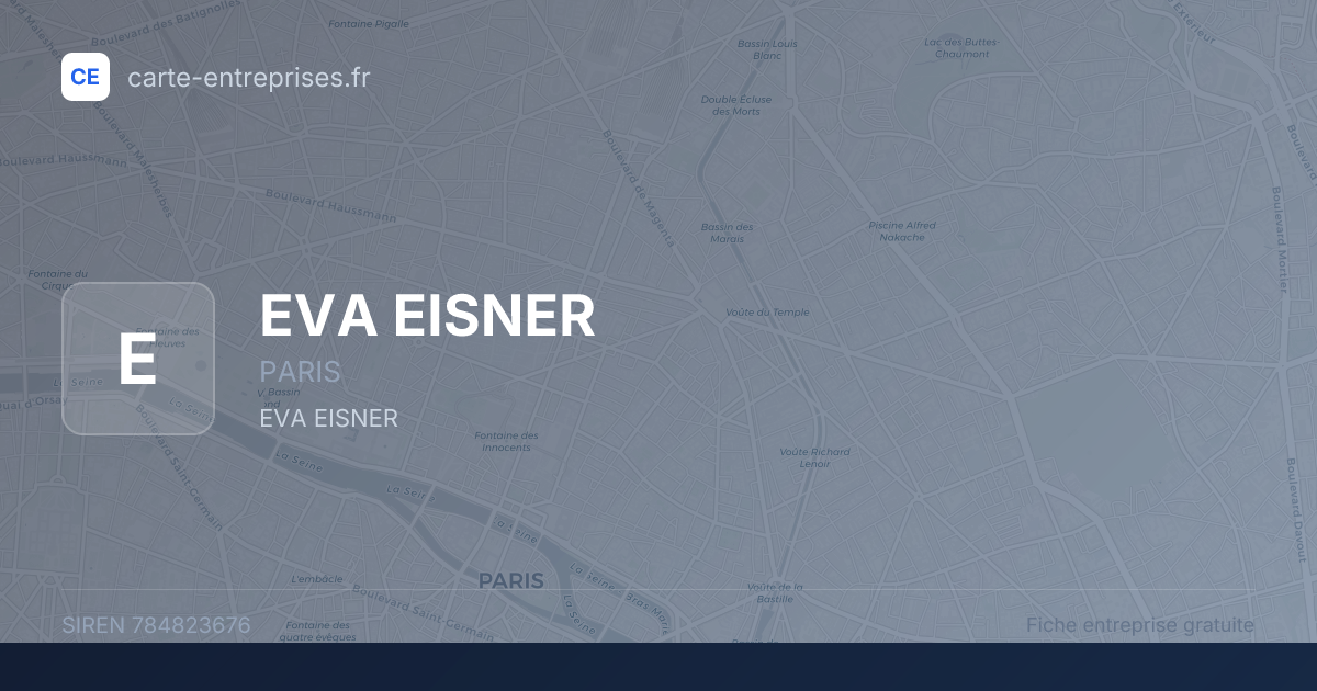 EVA EISNER — 784823676 — fiche entreprise