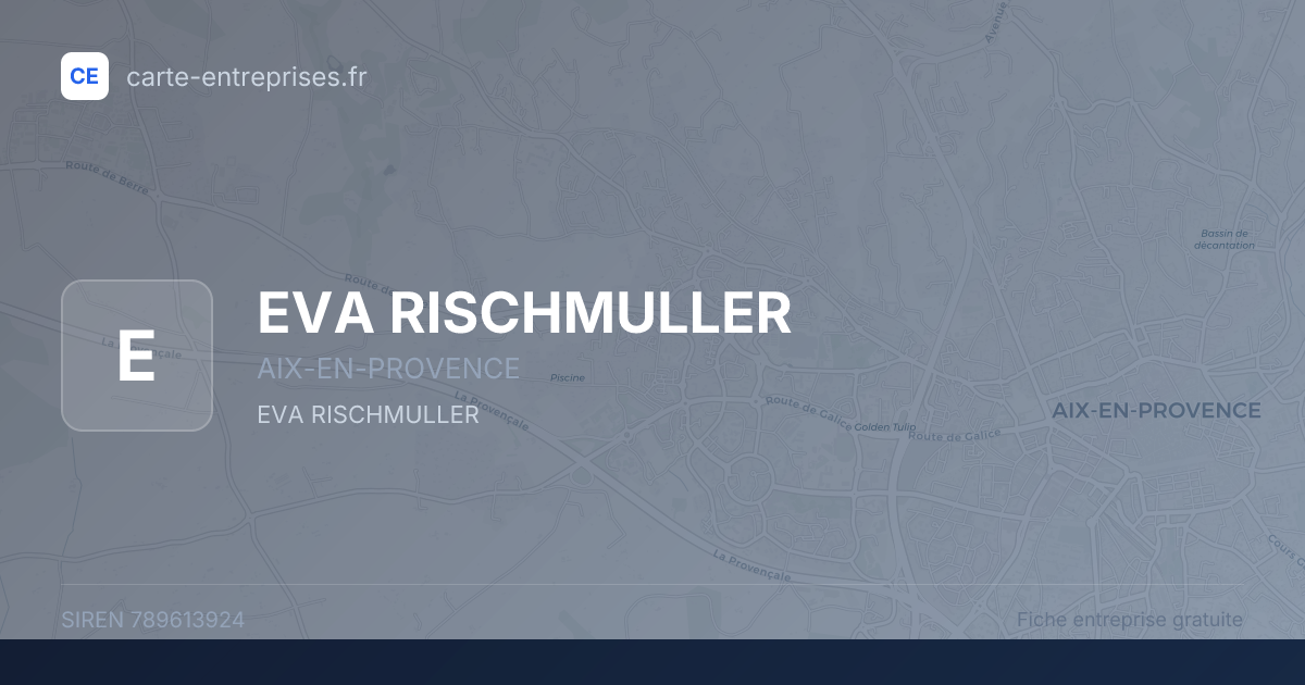EVA RISCHMULLER — 789613924 — fiche entreprise