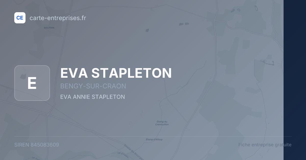 EVA STAPLETON — 845083609 — fiche entreprise