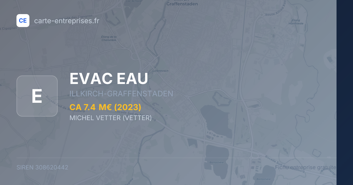 EVAC EAU — 308620442 — fiche entreprise