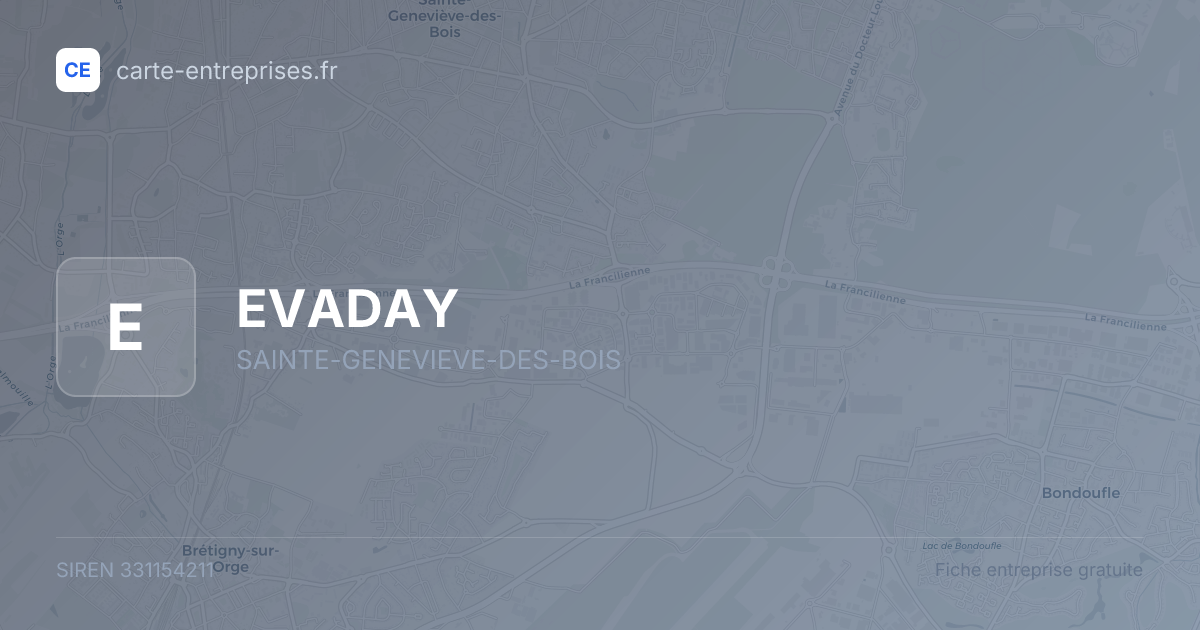 EVADAY — 331154211 — fiche entreprise