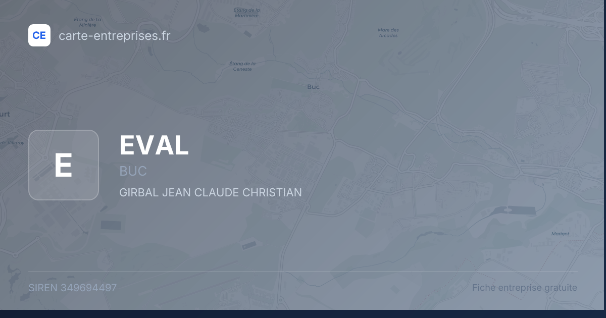 EVAL — 349694497 — fiche entreprise