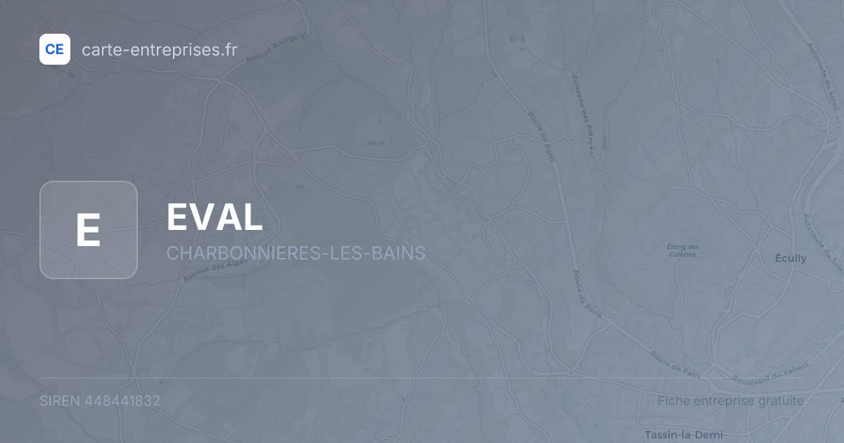 EVAL — 448441832 — fiche entreprise