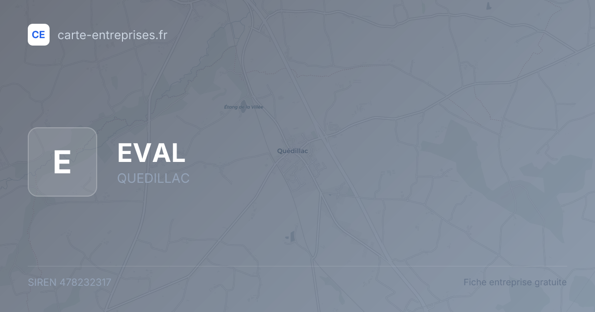 EVAL — 478232317 — fiche entreprise