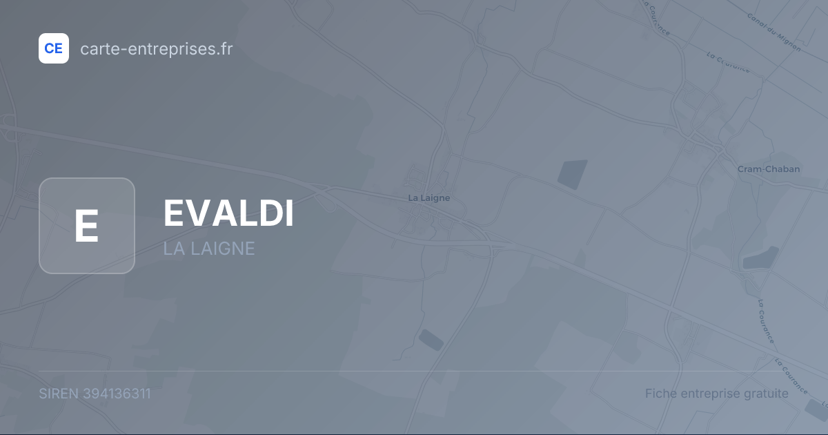 EVALDI — 394136311 — fiche entreprise