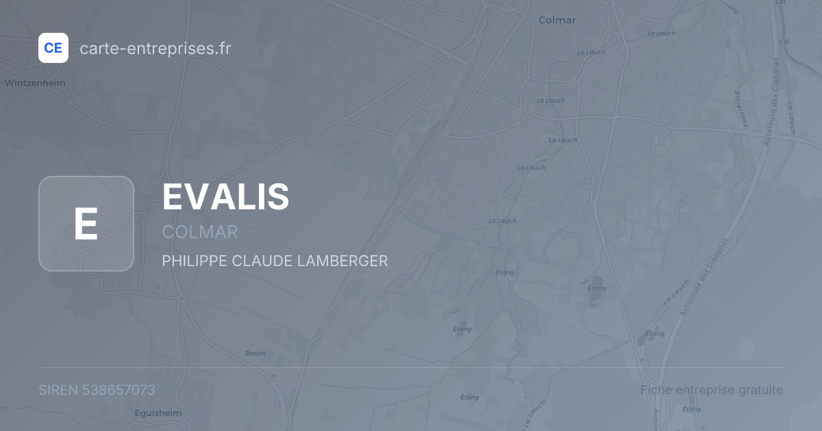 EVALIS — 538657073 — fiche entreprise