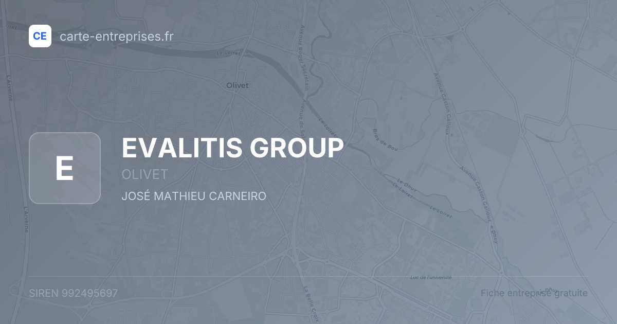 EVALITIS GROUP — 992495697 — fiche entreprise