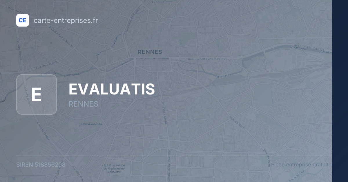 EVALUATIS — 518856208 — fiche entreprise