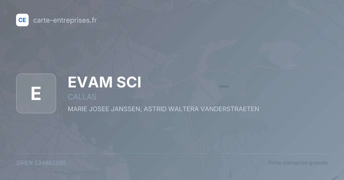 EVAM SCI — 534662085 — fiche entreprise