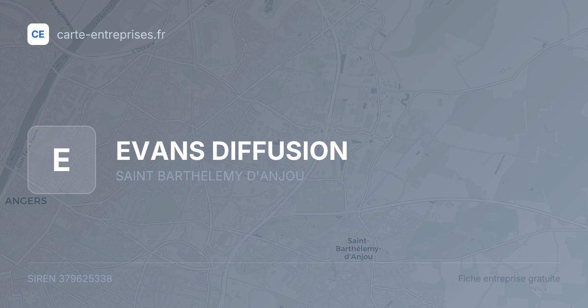 EVANS DIFFUSION — 379625338 — fiche entreprise