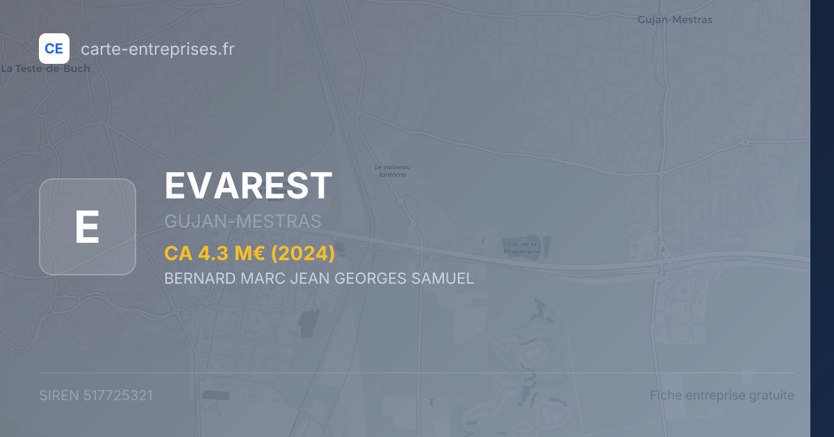 EVAREST — 517725321 — fiche entreprise