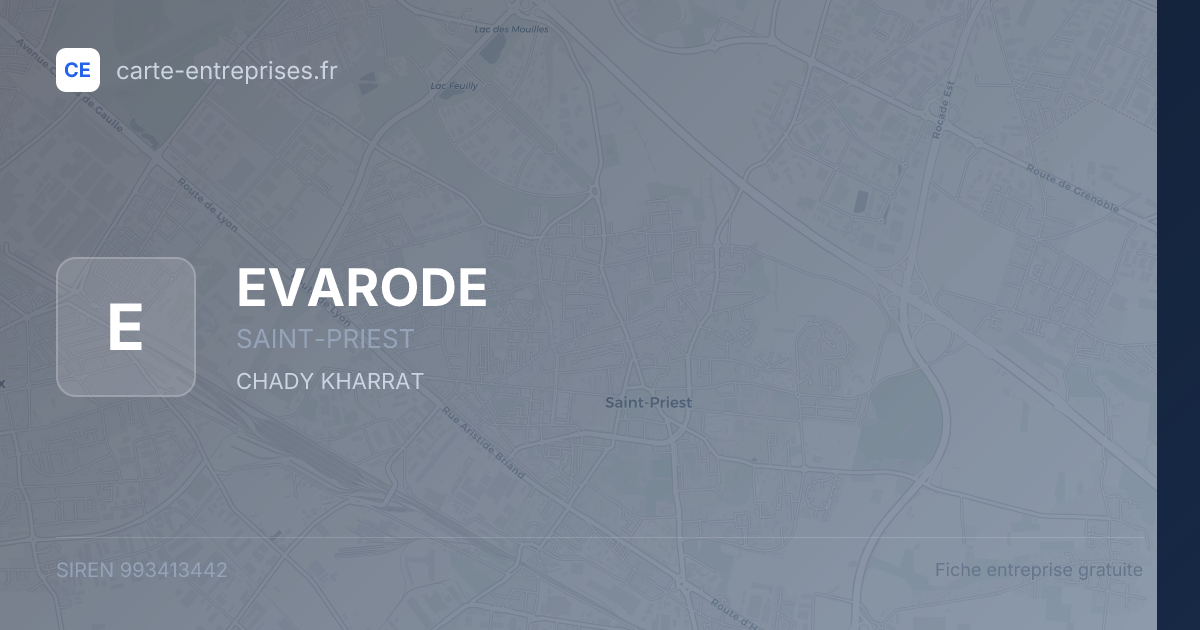 EVARODE — 993413442 — fiche entreprise
