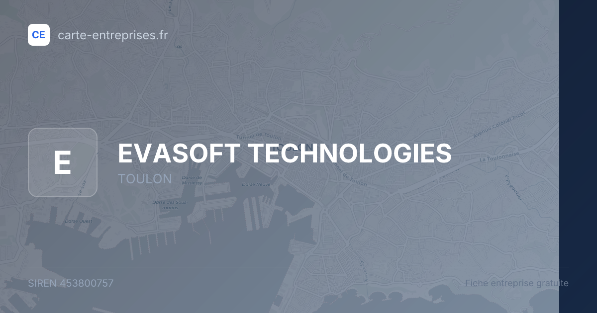 EVASOFT TECHNOLOGIES — 453800757 — fiche entreprise