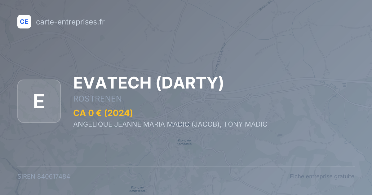 EVATECH (DARTY) — 840617484 — fiche entreprise