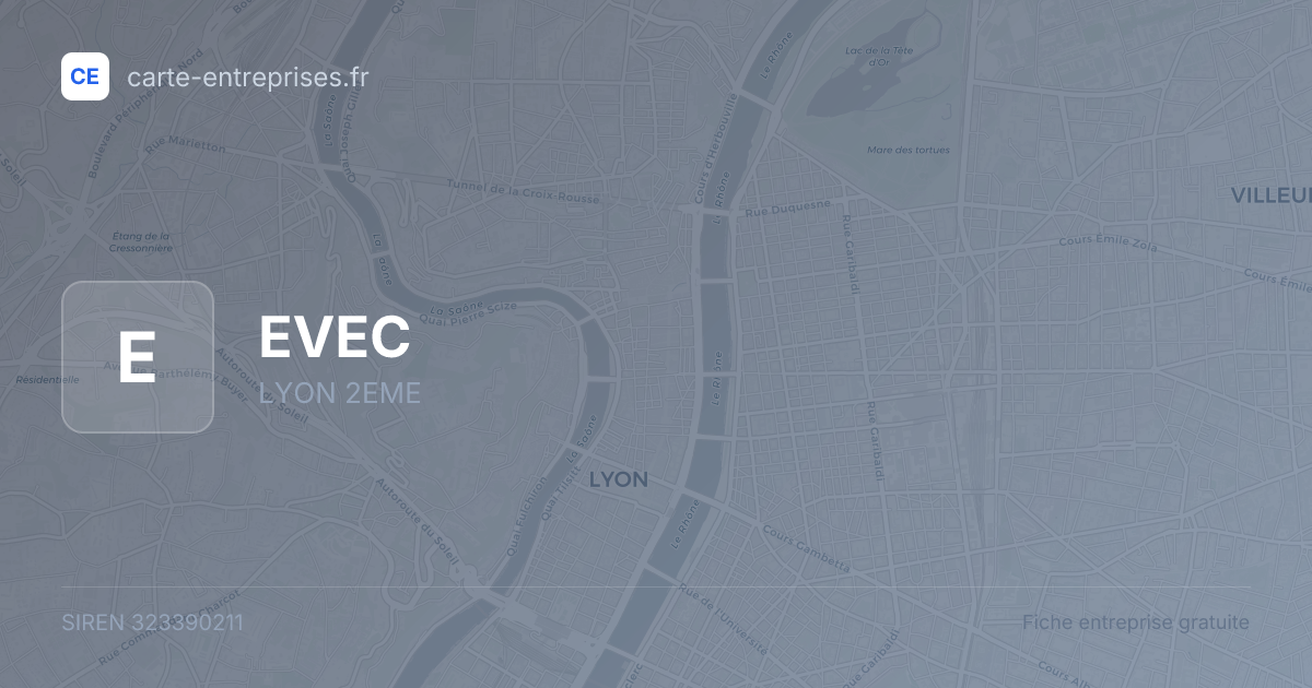 EVEC — 323390211 — fiche entreprise