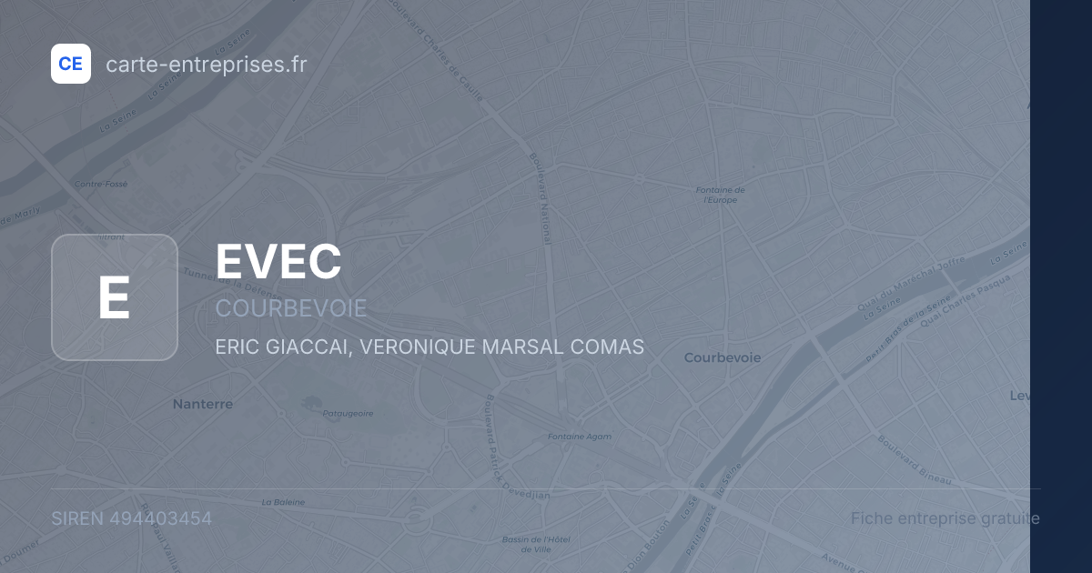 EVEC — 494403454 — fiche entreprise