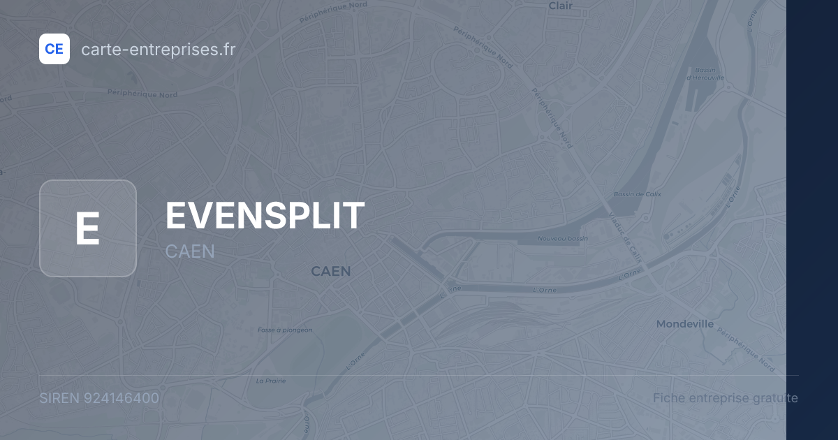EVENSPLIT — 924146400 — fiche entreprise