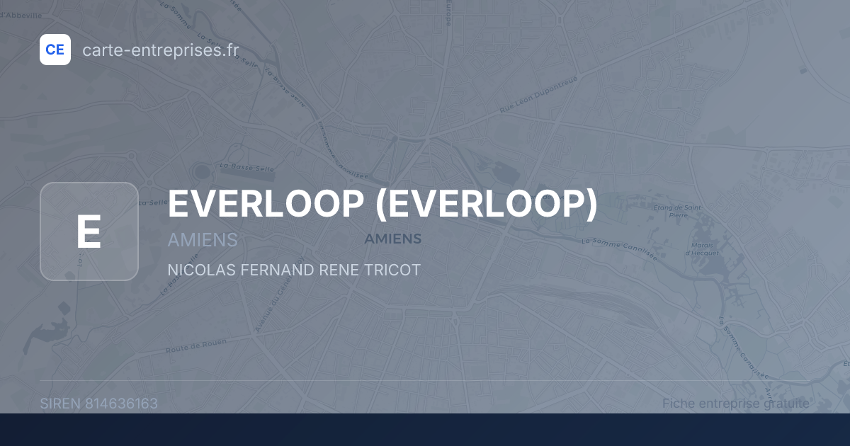 EVERLOOP — 814636163 — fiche entreprise