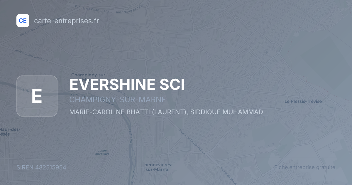EVERSHINE SCI — 482515954 — fiche entreprise