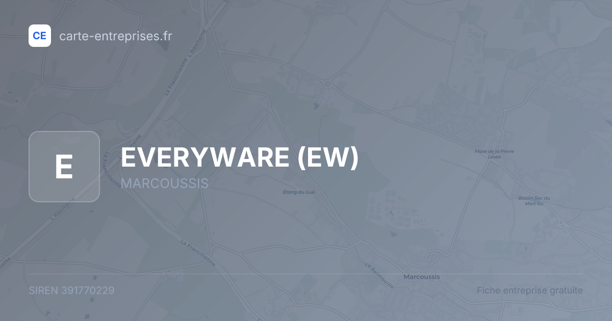 EVERYWARE (EW) — 391770229 — fiche entreprise