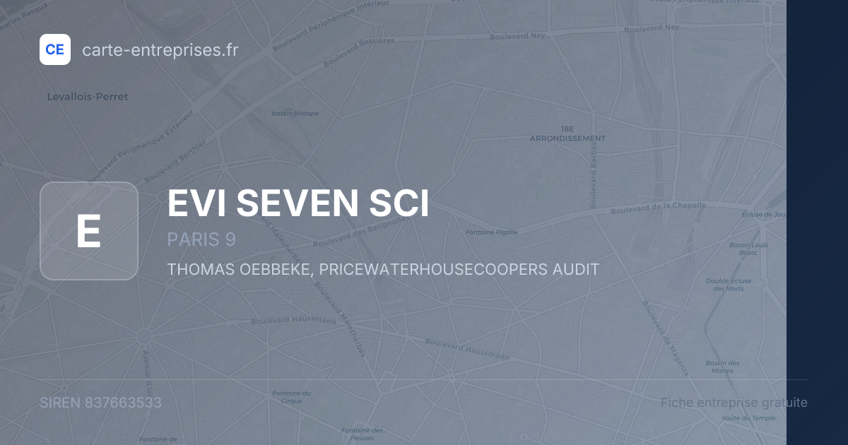 EVI SEVEN SCI — 837663533 — fiche entreprise