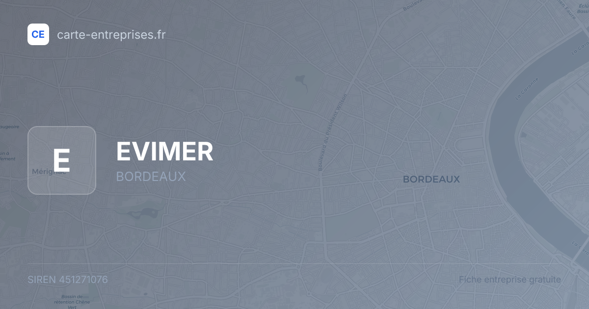 EVIMER — 451271076 — fiche entreprise