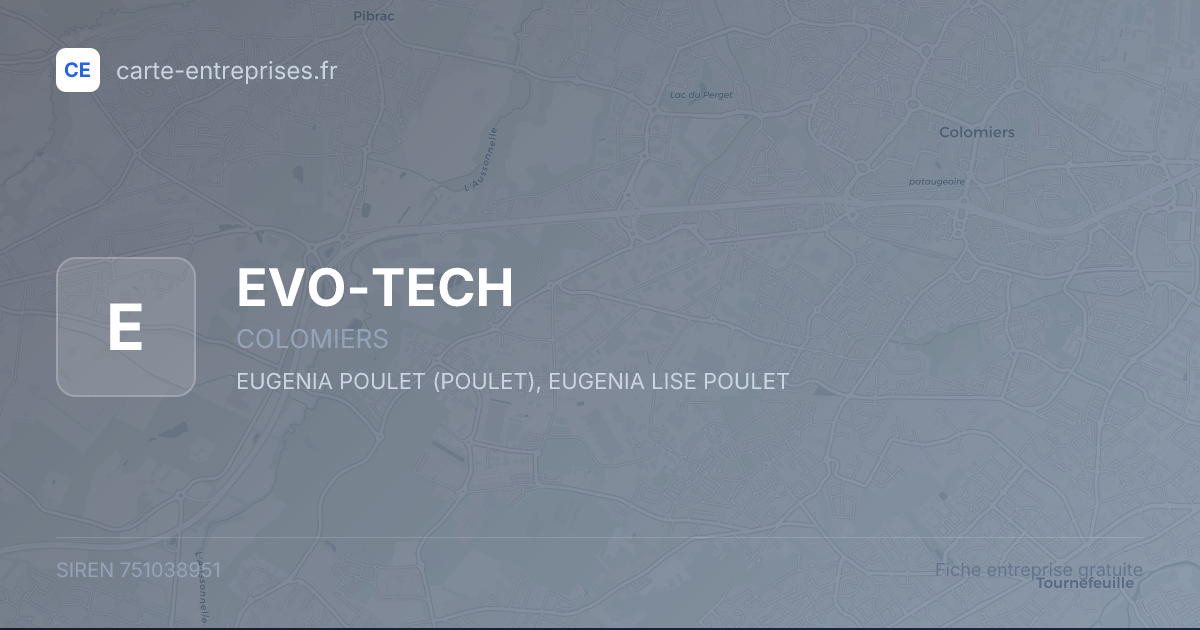 EVO-TECH — 751038951 — fiche entreprise