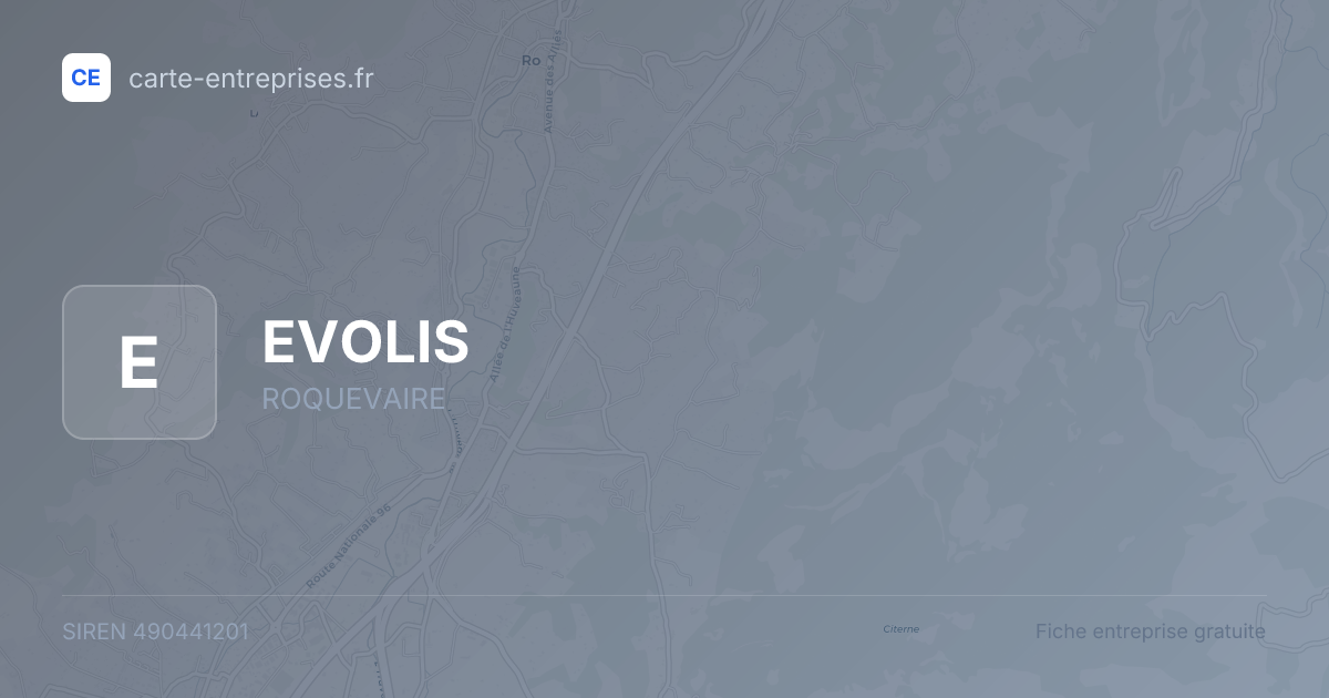 EVOLIS — 490441201 — fiche entreprise