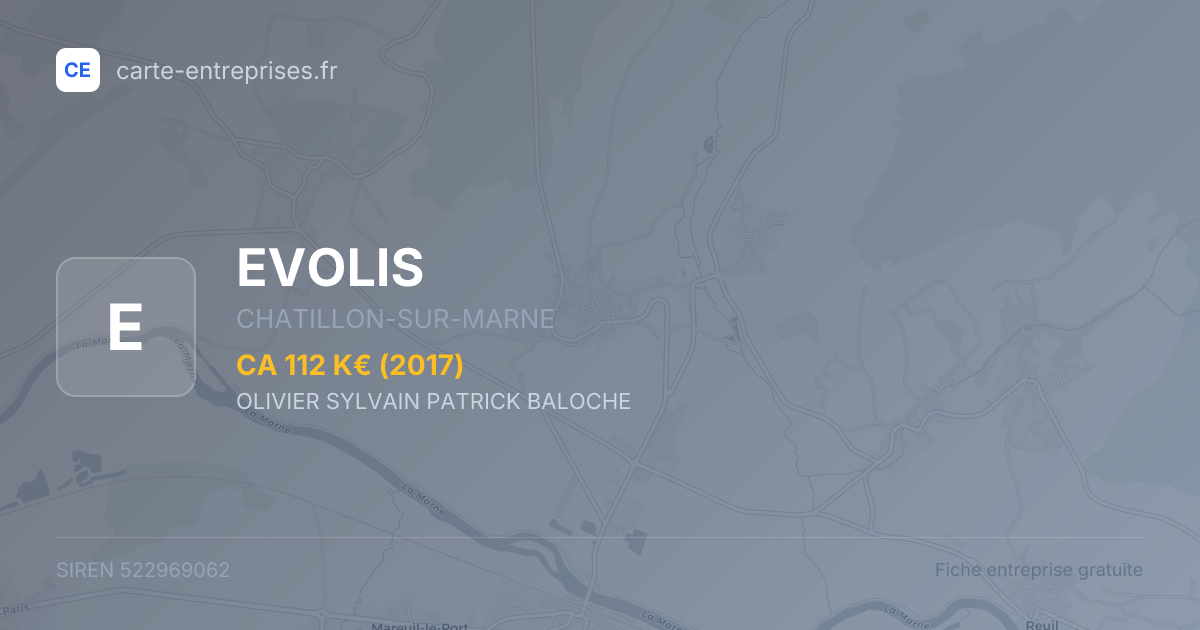 EVOLIS — 522969062 — fiche entreprise