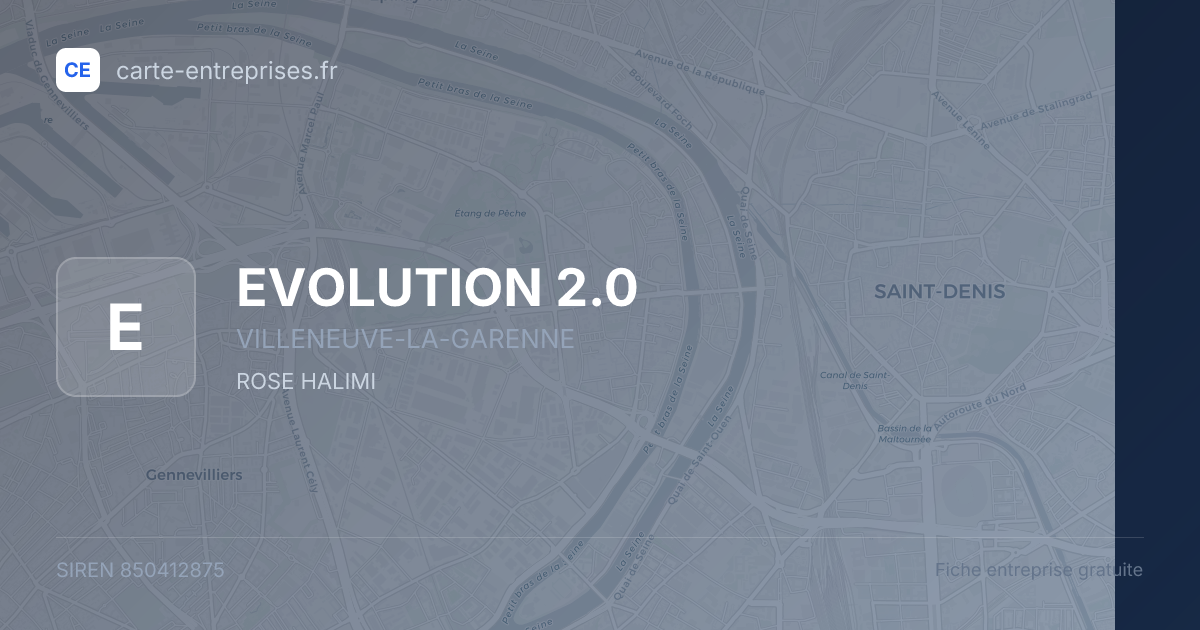 EVOLUTION 2.0 — 850412875 — fiche entreprise