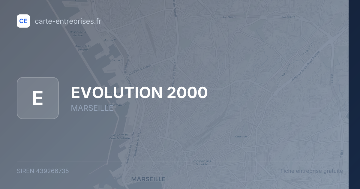 EVOLUTION 2000 — 439266735 — fiche entreprise