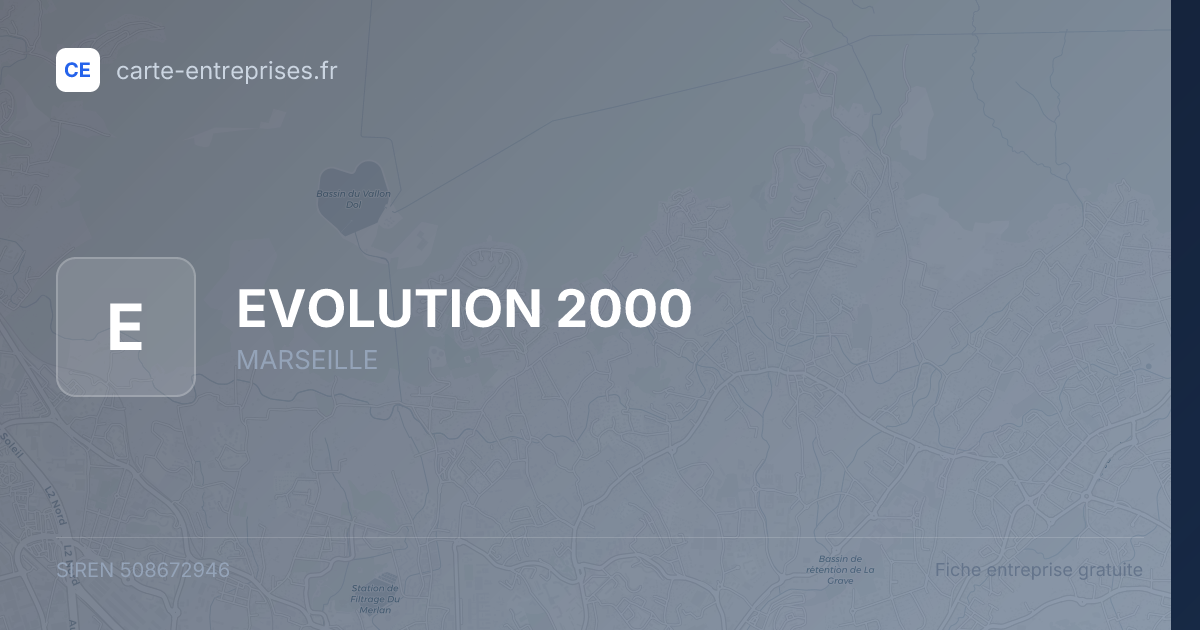 EVOLUTION 2000 — 508672946 — fiche entreprise