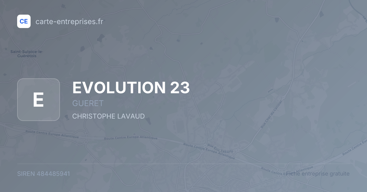 EVOLUTION 23 — 484485941 — fiche entreprise