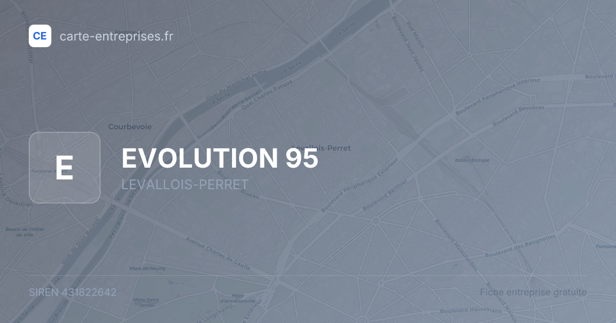 EVOLUTION 95 — 431822642 — fiche entreprise