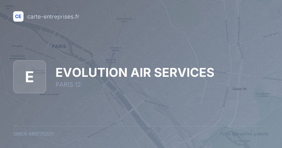 EVOLUTION AIR SERVICES — 489775320 — fiche entreprise