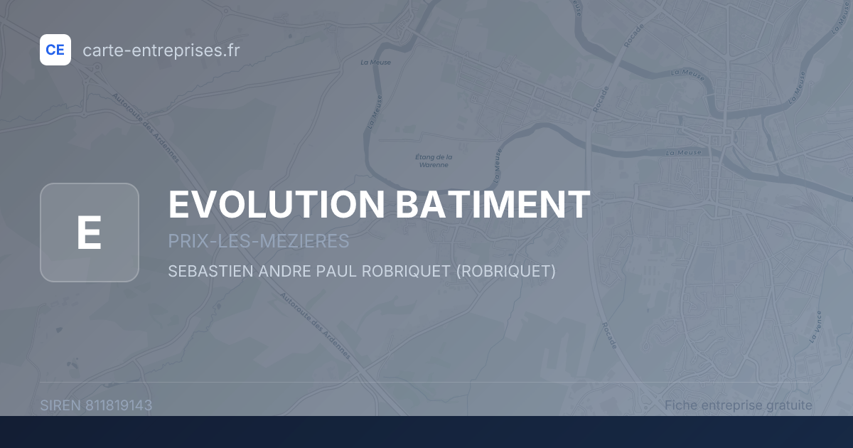 EVOLUTION BATIMENT — 811819143 — fiche entreprise
