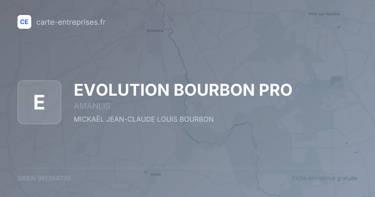EVOLUTION BOURBON PRO — 981364730 — fiche entreprise