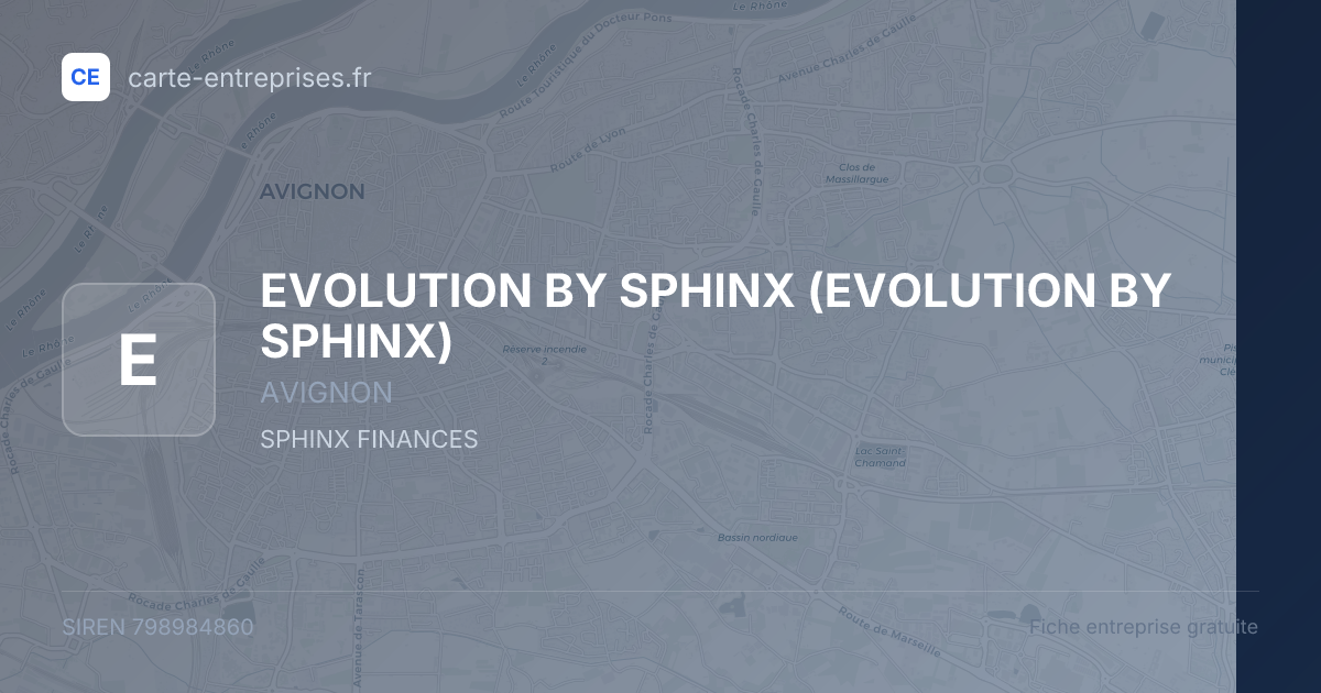 EVOLUTION BY SPHINX — 798984860 — fiche entreprise
