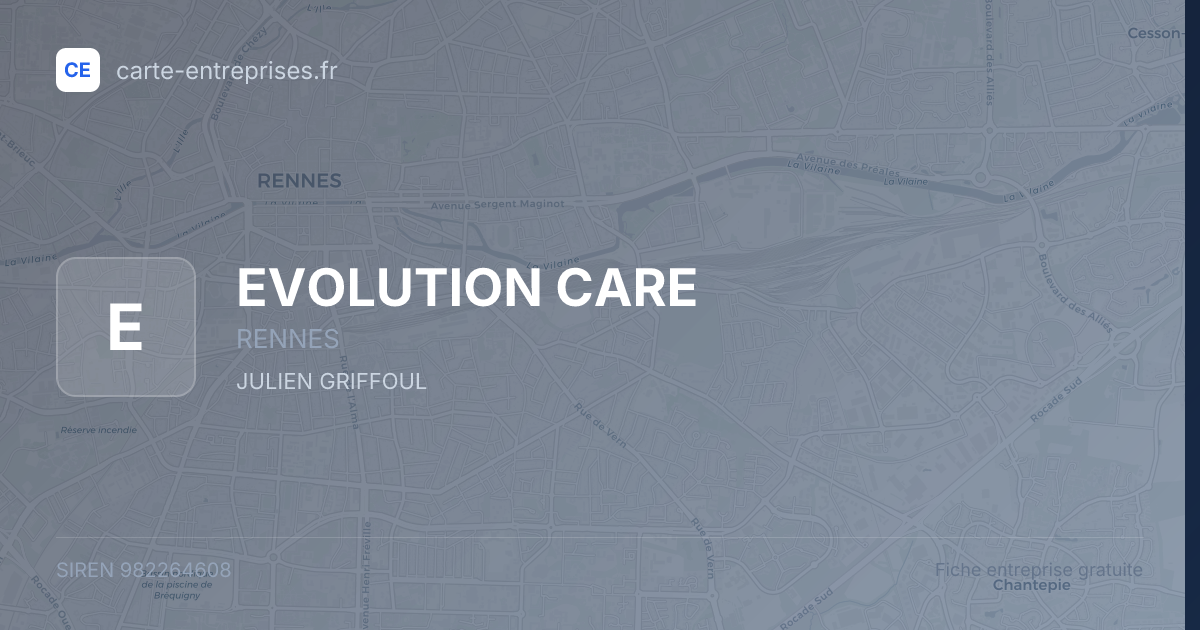 EVOLUTION CARE — 982264608 — fiche entreprise