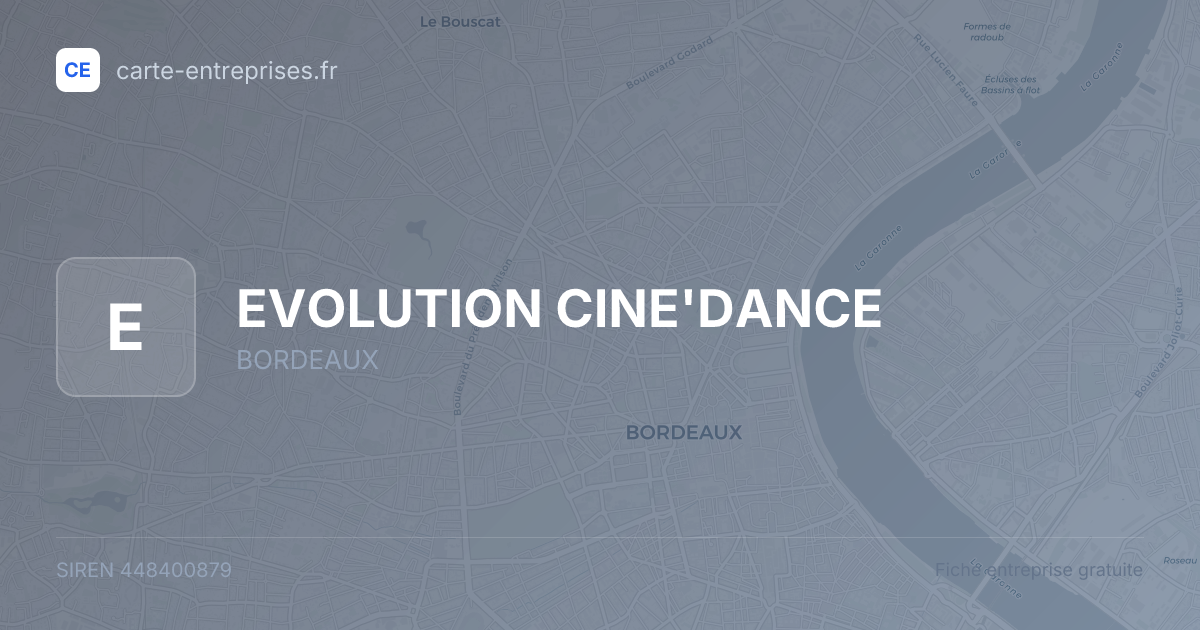 EVOLUTION CINE'DANCE — 448400879 — fiche entreprise