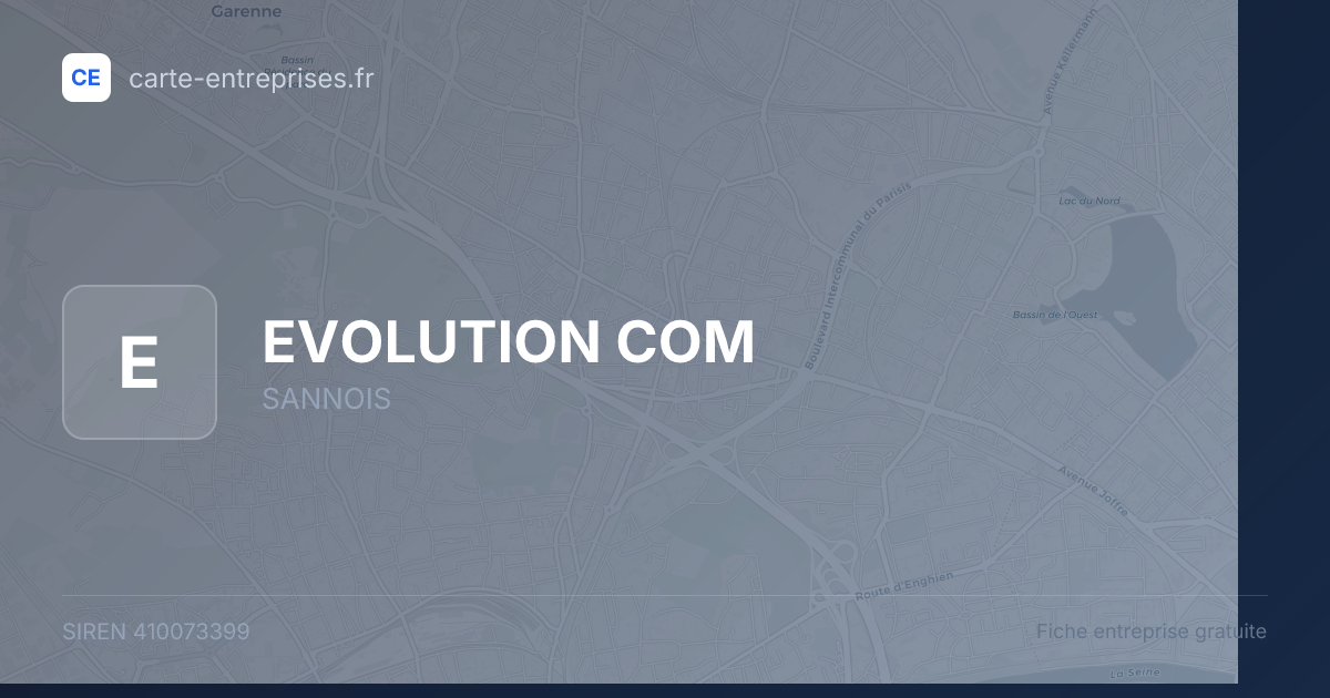 EVOLUTION COM — 410073399 — fiche entreprise