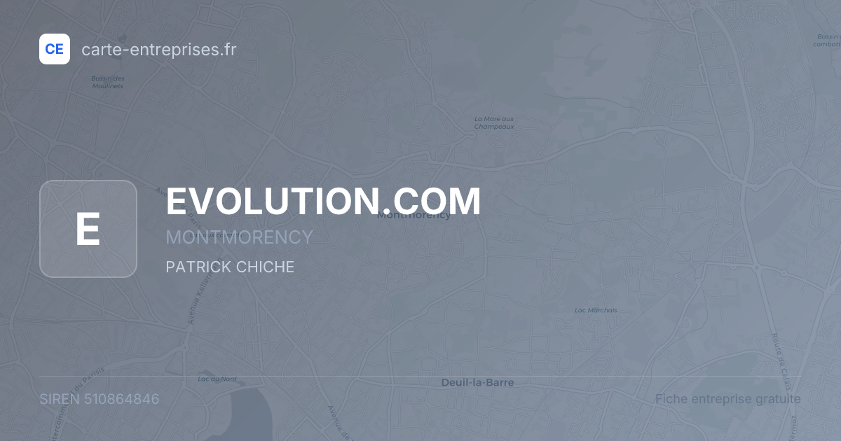 EVOLUTION.COM — 510864846 — fiche entreprise