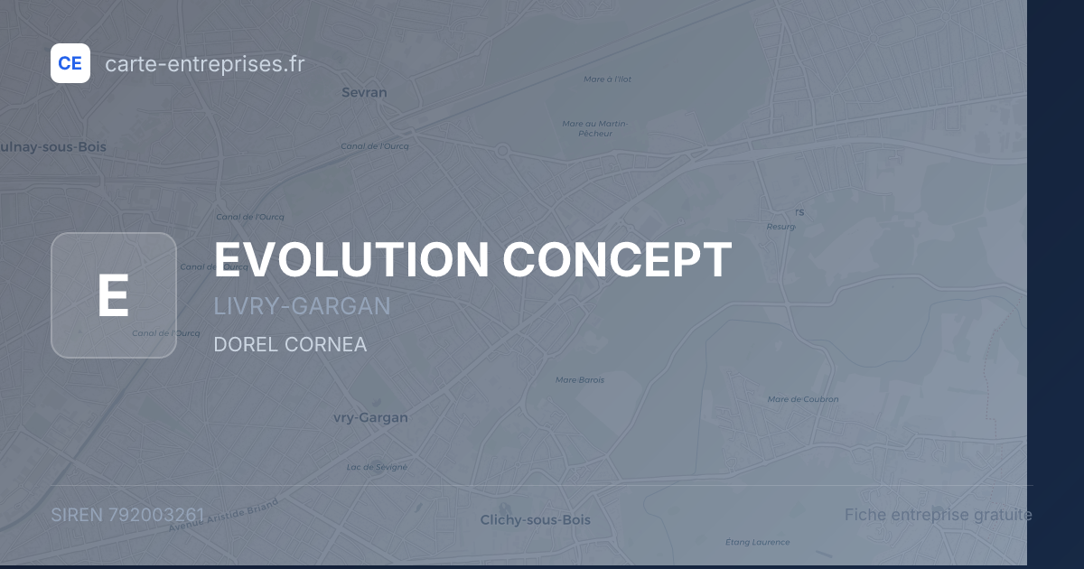EVOLUTION CONCEPT — 792003261 — fiche entreprise