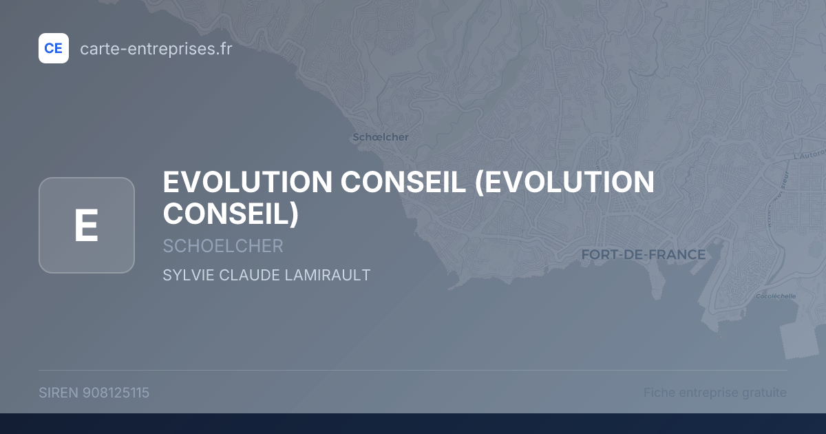 EVOLUTION CONSEIL — 908125115 — fiche entreprise