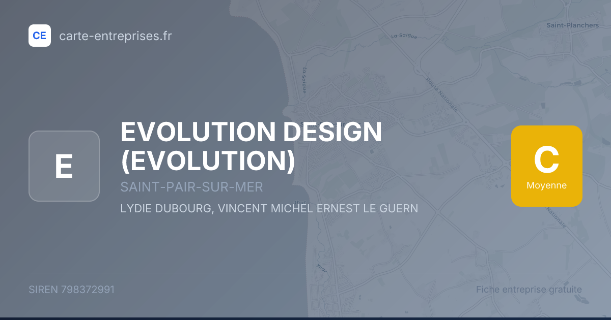 EVOLUTION DESIGN (EVOLUTION) — 798372991 — fiche entreprise