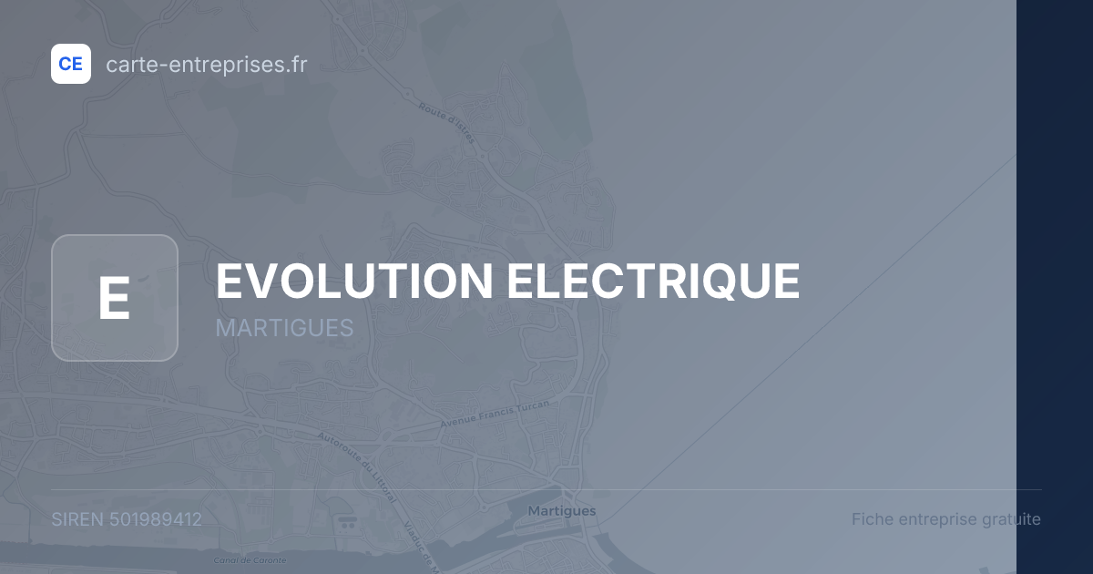 EVOLUTION ELECTRIQUE — 501989412 — fiche entreprise