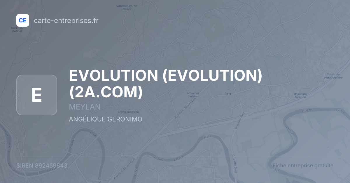 EVOLUTION (EVOLUTION) (2A.COM) — 892459843 — fiche entreprise