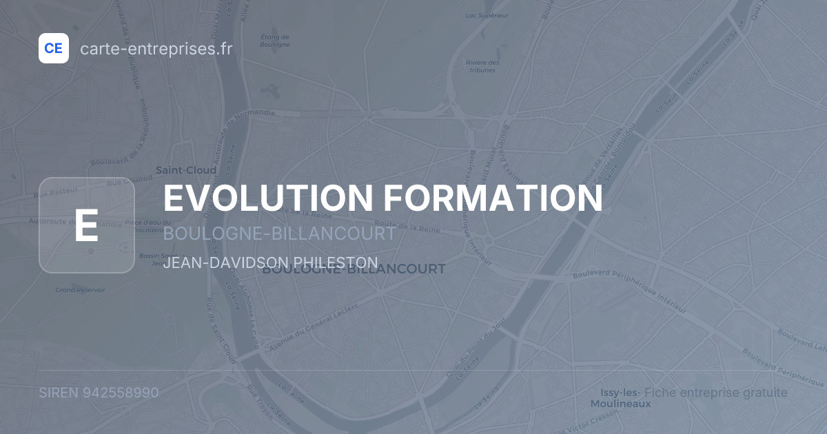 EVOLUTION FORMATION — 942558990 — fiche entreprise
