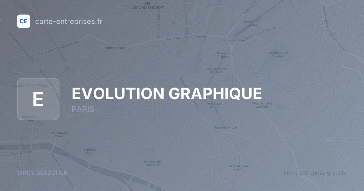 EVOLUTION GRAPHIQUE — 302221106 — fiche entreprise