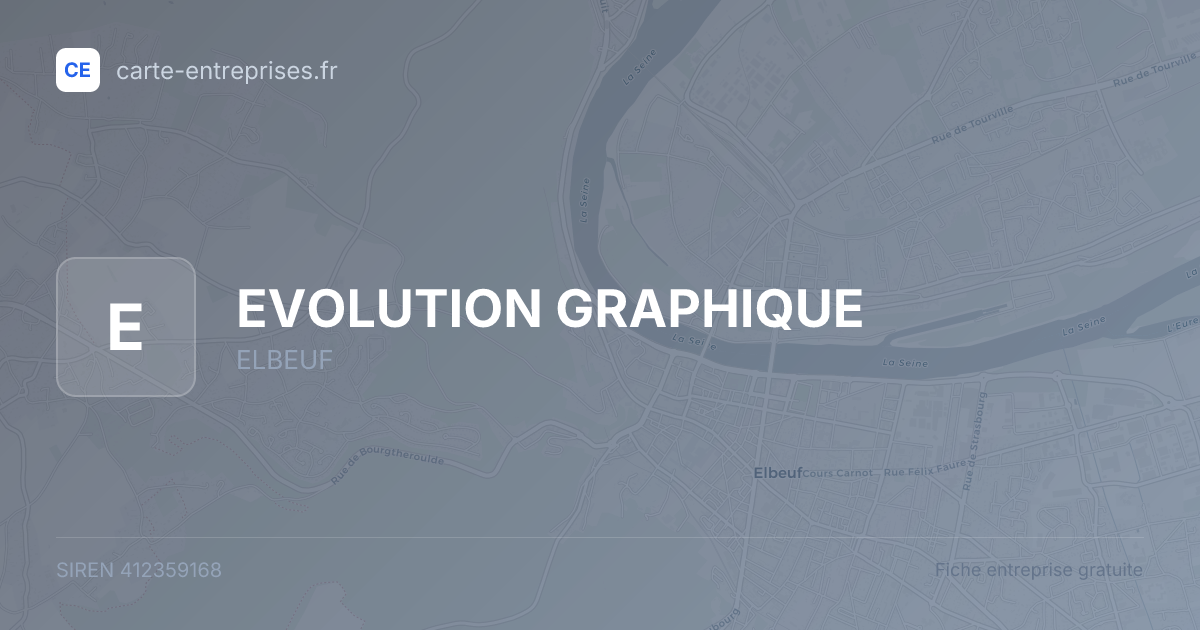 EVOLUTION GRAPHIQUE — 412359168 — fiche entreprise
